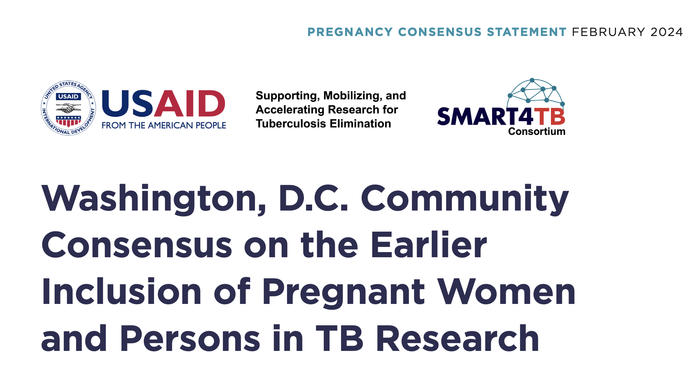 DC Community Consensus on Inclusion of Pregnant Women in Research